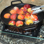 Grilled peaches