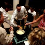 Chef Preparing Fondue